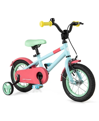 Kids Bike with Adjustable Handlebar and Saddle Blue