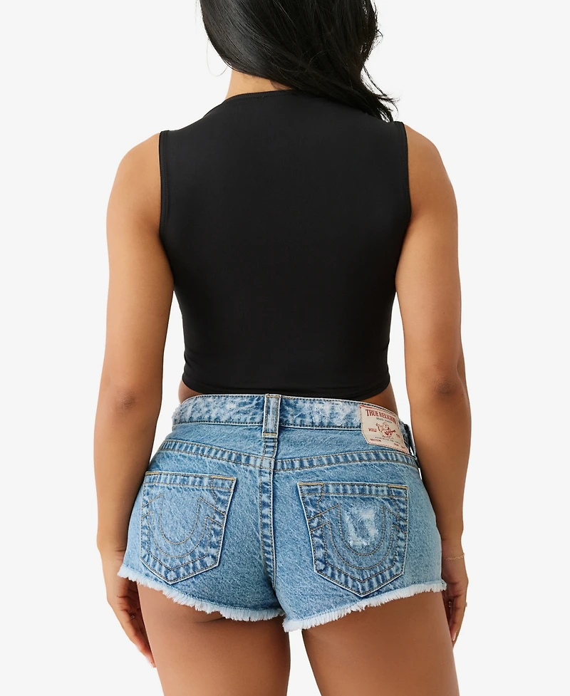 True Religion Women's Logo Square Neck Tank Top