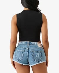 True Religion Women's Logo Square Neck Tank Top