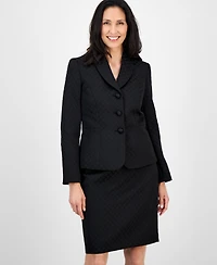 Le Suit Women's Shawl-Collar Jacket & Pencil Skirt