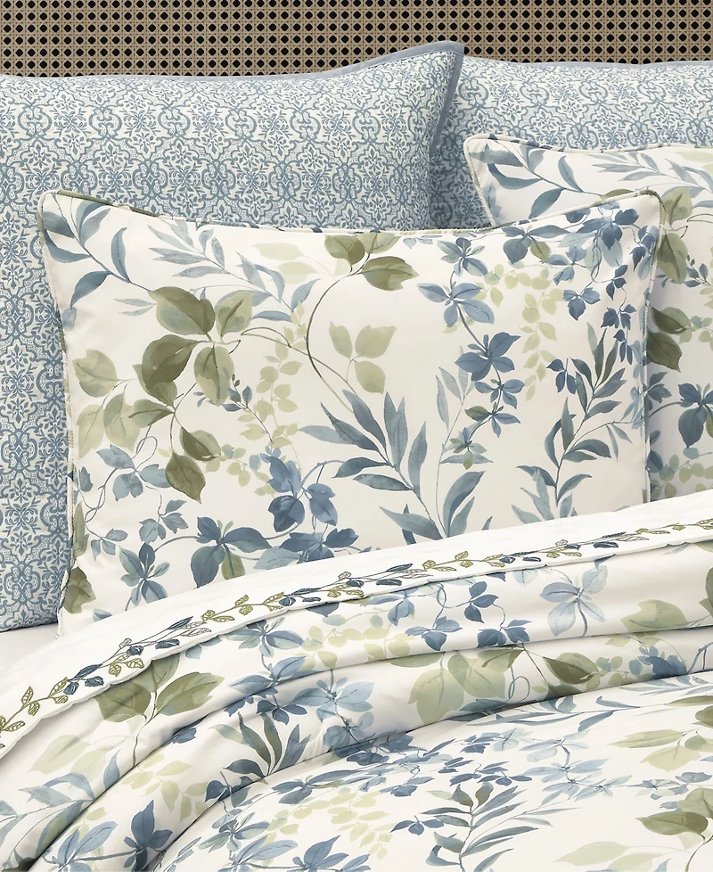 Royal Court Evergreen Botanical Leaf 4-Pc. Comforter Set