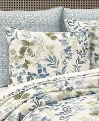 Royal Court Evergreen Botanical Leaf 4-Pc. Comforter Set
