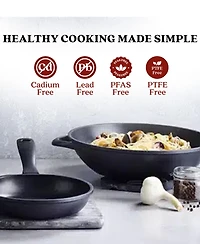 Alva Energy 12" Ceramic Nonstick Wok – Pfas-Free, Non-Toxic Cookware