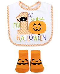 Baby Essentials Baby My 1st Halloween Bib & Socks, 2 Piece Set