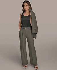 Donna Karan New York Women's Belted Wide-Leg Pants