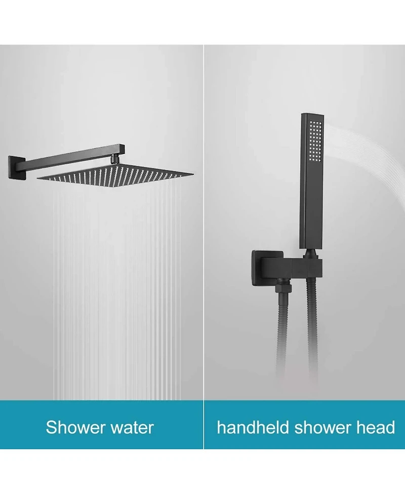 Greenspring 3-Spray Patterns With 2.5 Gpm in. Showerhead Wall Mounted Dual Shower Heads Valve Brushed Nickel
