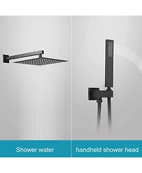 Greenspring 3-Spray Patterns With 2.5 Gpm in. Showerhead Wall Mounted Dual Shower Heads Valve Brushed Nickel