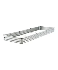 Slickblue Durable Galvanized Metal Raised Garden Bed Planter Box for Outdoor Gardening