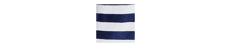 Eloquii Women's Sequin Striped Midi Skirt