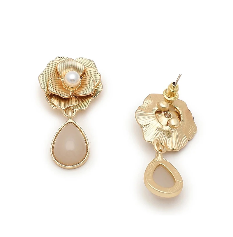 Sohi Floral Drop Earrings