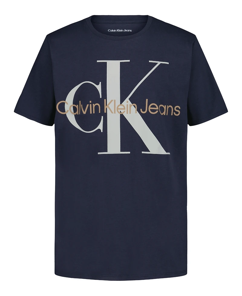 Calvin Klein Big Boys Monologo Short Sleeve T-Shirt
