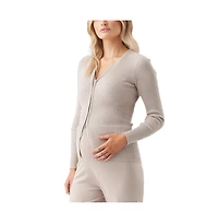 Ripe Maternity Maternity Romee Zip Through Knit