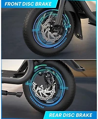 Gyroshoes Electric Scooter Adults with Seat, 450W Motor Up Smart Lcd Display, 20Miles Long Range, Electrically-Powered Motor Scooters