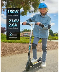 Gyroshoes H30 Max Electric Scooter for Kids, Led Dispaly, 150W Powerful Motor, Dual Brake System, Adjustable Height and Speed, Best Presents Kids