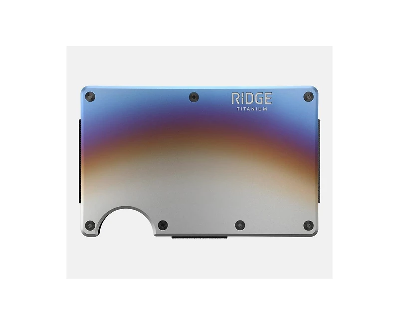 The Ridge Men's Ridge Wallet - Burnt Titanium: Money Clip