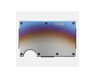 The Ridge Men's Ridge Wallet - Burnt Titanium: Money Clip