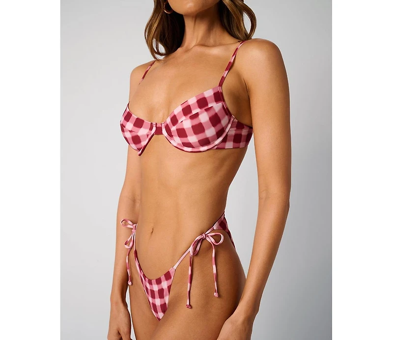 WeWoreWhat Women's Full Coverage Underwire Bikini Top