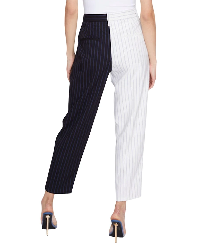 blue revival Women's Happy Hour Mix Fabric Trousers