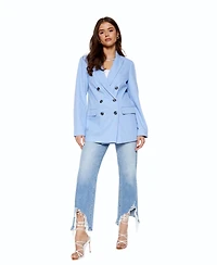 blue revival Women's Boyfriend Blazer