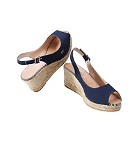 Gavina Canvas Espadrille Sandal Wedges