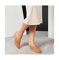 Truja Suede Espadrille Mule Wedges