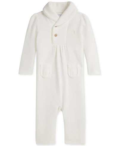 Polo Ralph Lauren Baby Girls Rib-Knit Coverall