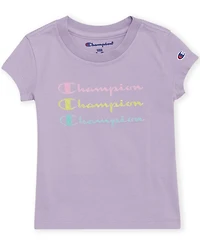 Champion Baby Girls 3-Piece Short Sleeve T-Shirt, Full Zip Hoodie and Joggers Set