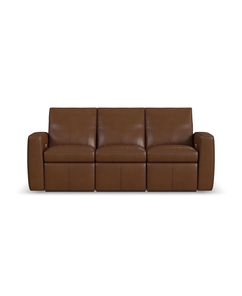 Flexsteel Aria 85" Sedona Leather Power Reclining Sofa