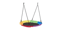 Slickblue Toddler Oxford Fabric Tree Saucer Swing Outdoor Hanging Swing for Backyard and Garden
