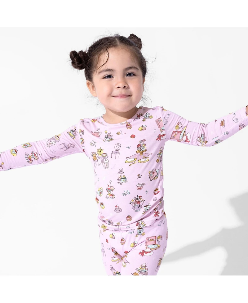 Bellabu Bear Kids Unisex Kids' Tea Party Set of 2 Piece Pajamas