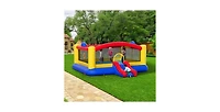 Outdoor Inflatable Bounce House Jumping Bouncer with Slide Blower and Storage Bag