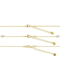 Unwritten Cubic Family Tree Pendant Layered Necklace Set