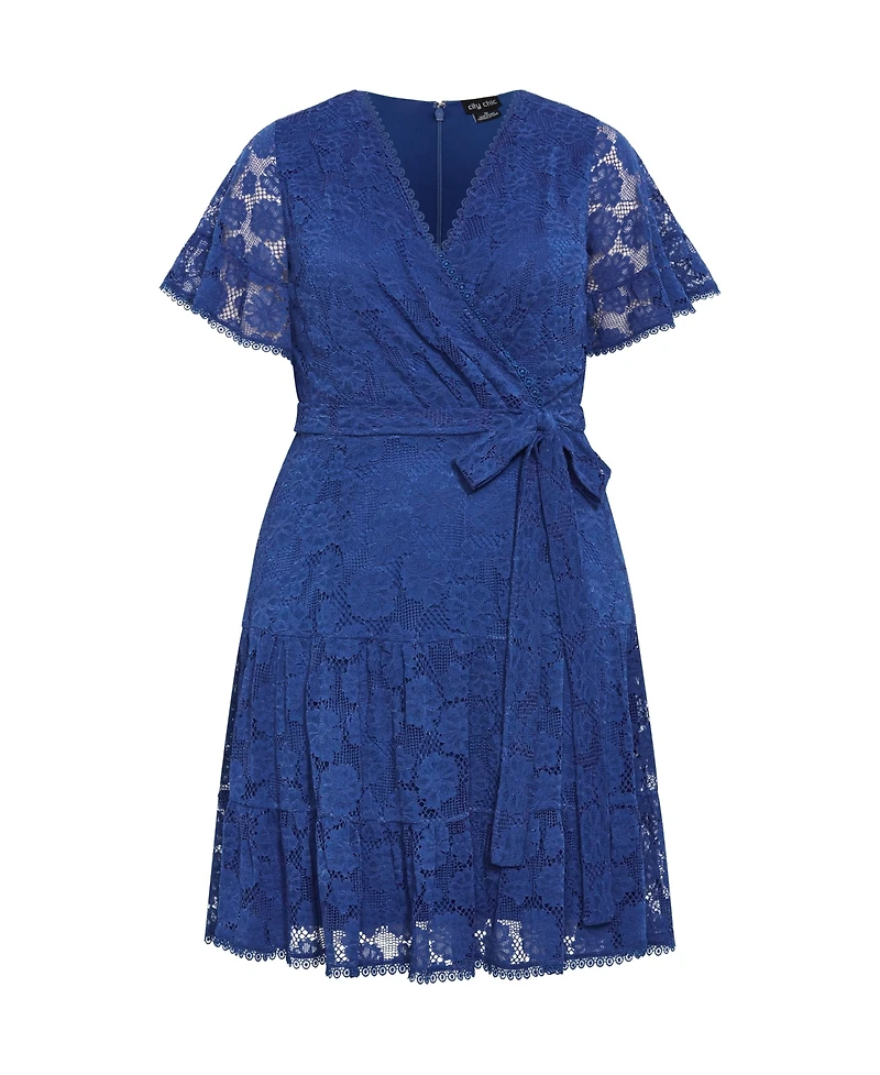 City Chic Plus Size Garden Kisses Dress