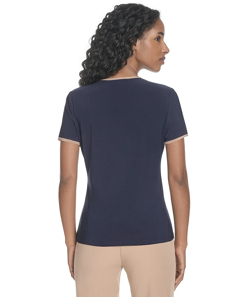 Tommy Hilfiger Women's Short-Sleeve Crewneck Pocket Tee