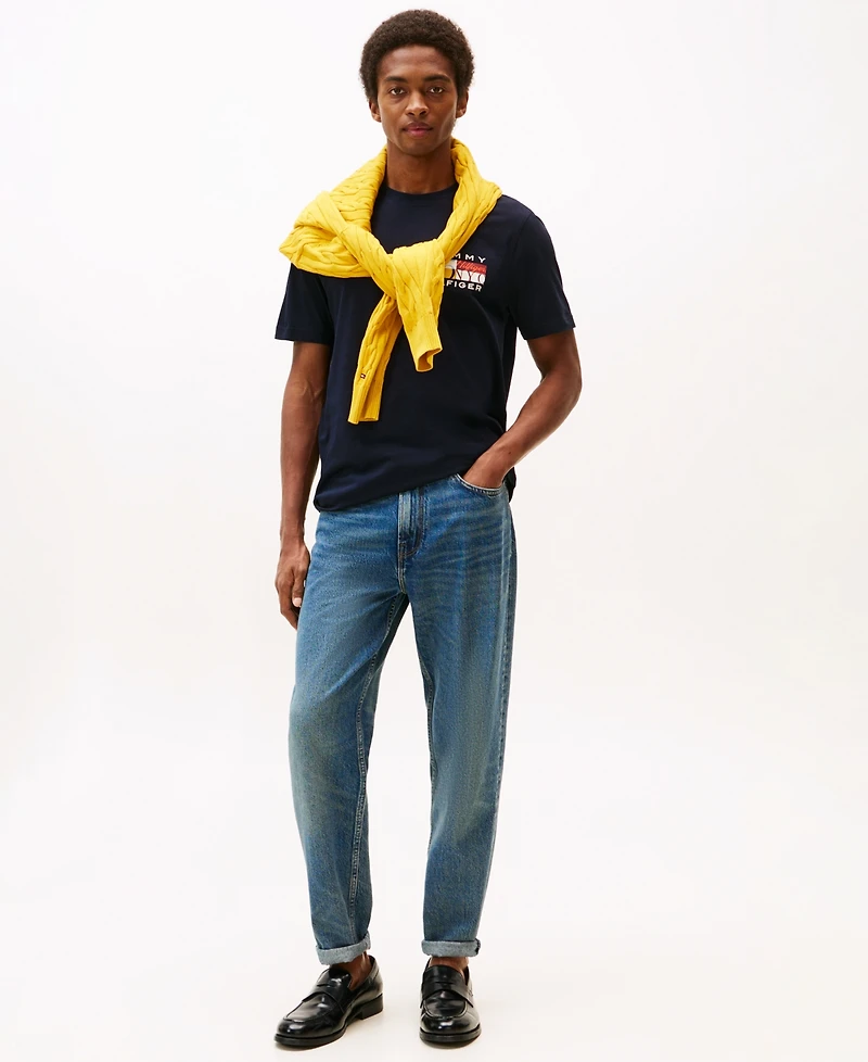 Tommy Hilfiger Men's Color Flag Graphic T-Shirt