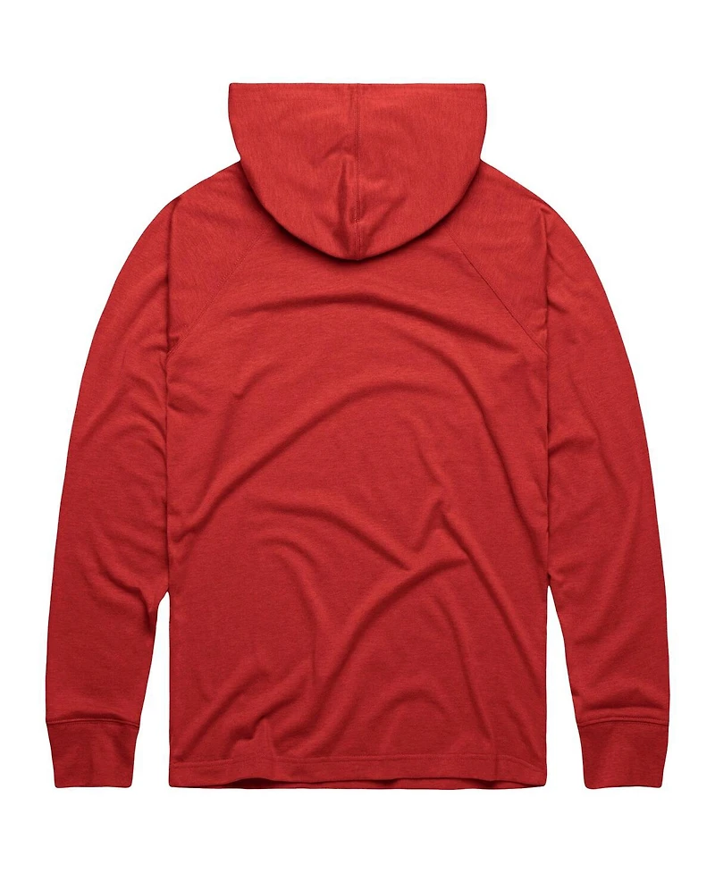 Homage Men's Red Philadelphia Phillies Lightweight Raglan Tri-Blend Pullover Hoodie