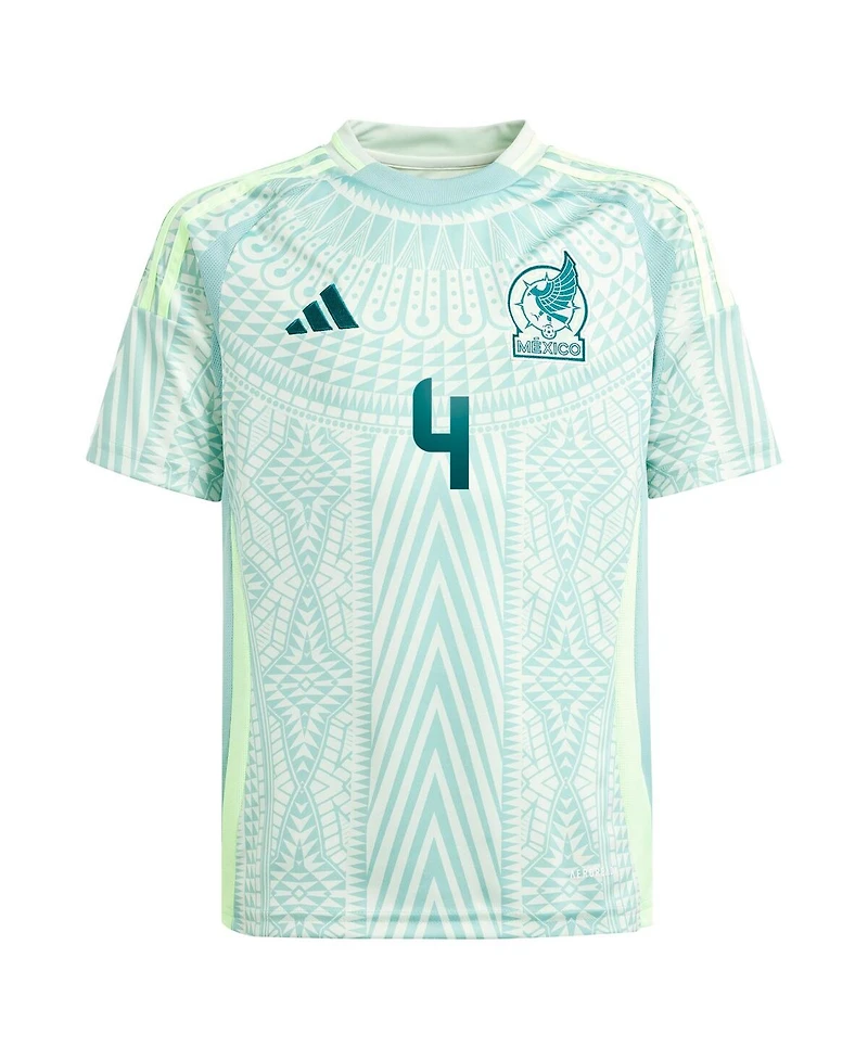 Adidas Big Boys and Girls Edson Alvarez Green Mexico National Team 2024 Away Replica Player Jersey