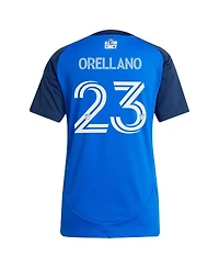 Adidas Women's Luca Orellano Blue Fc Cincinnati 2025 Orange and Legacy Kit Replica Player Jersey