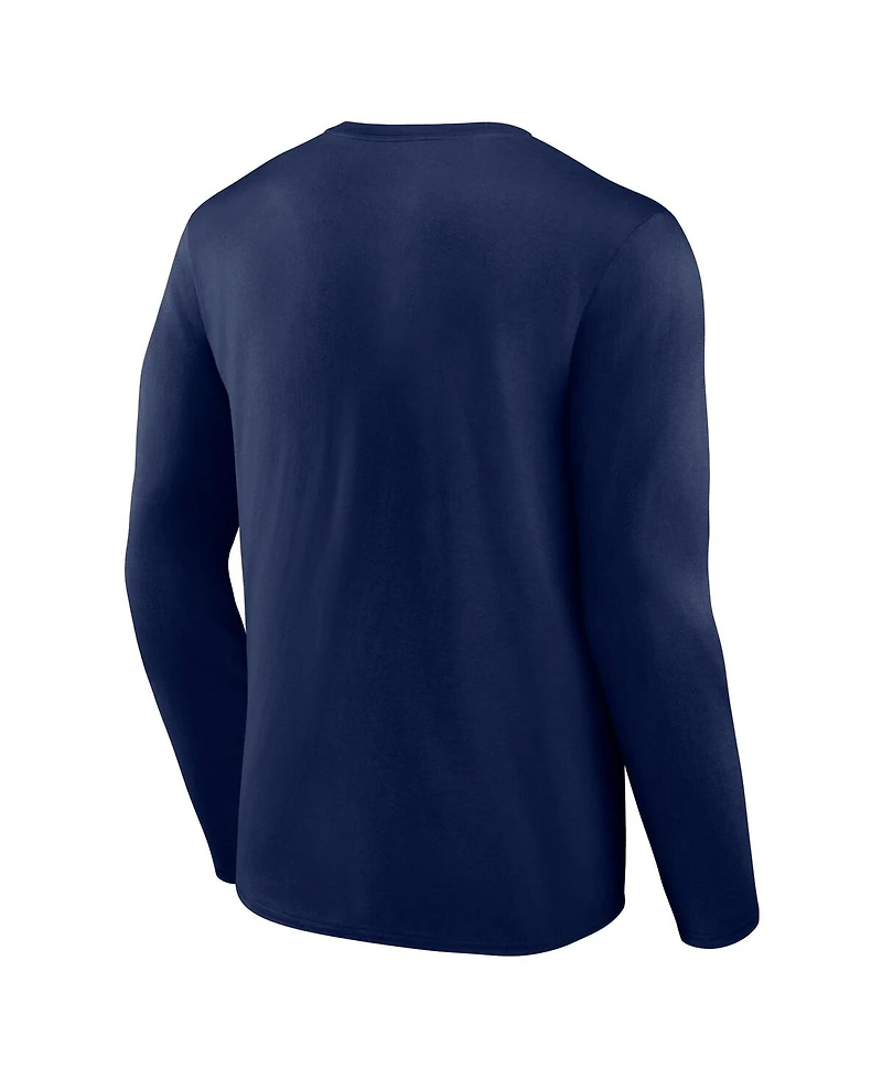 Fanatics Men's Navy New Orleans Pelicans Lets Go Long Sleeve T-Shirt
