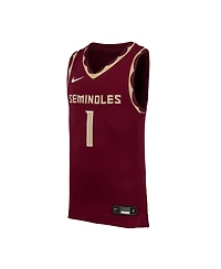 Nike Big Boys and Girls 1 Garnet Florida State Seminoles Replica Basketball Jersey