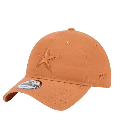 New Era Men's Brown Dallas Cowboys Tonal Color Pack 9TWENTY Adjustable Hat
