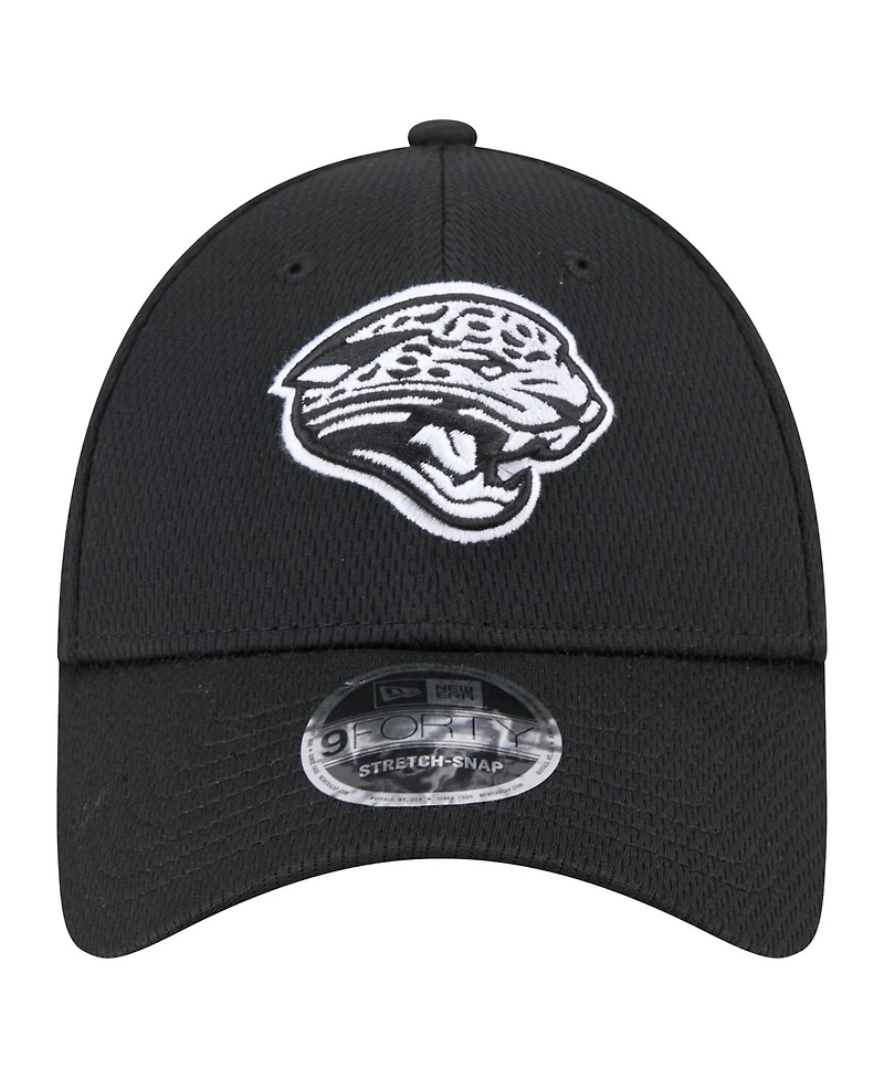 New Era Men's Black Jacksonville Jaguars Main B-Dub 9FORTY Adjustable Hat