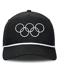 Fanatics Men's Black Olympic Games Podium A-Frame Adjustable Hat