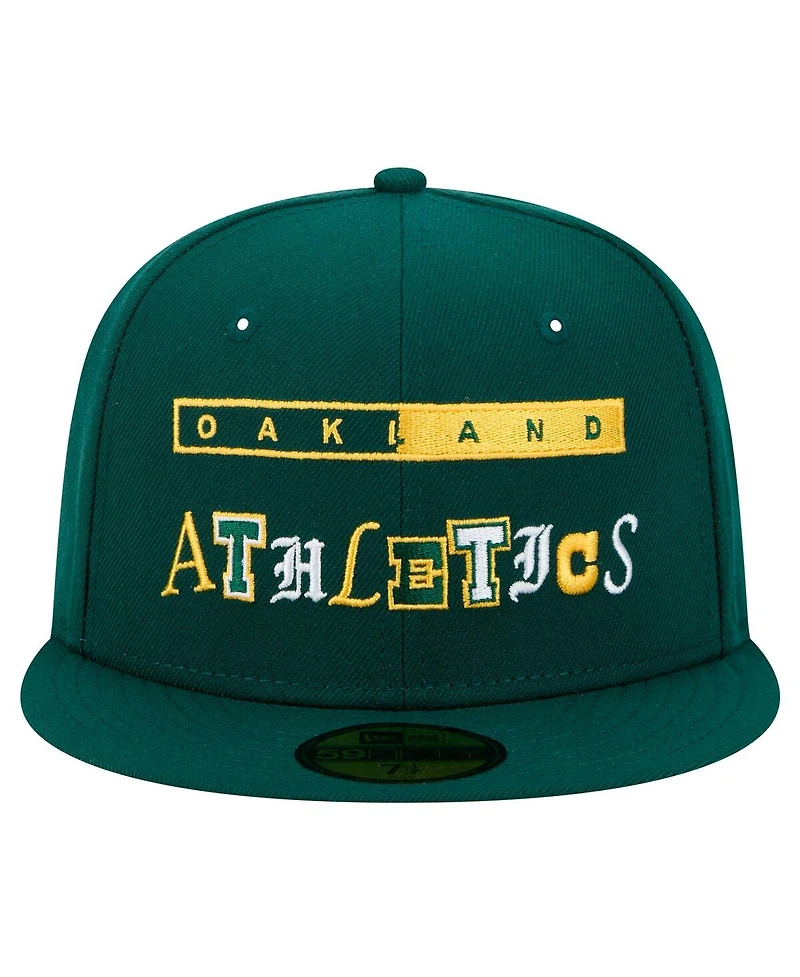 New Era Men's Green Oakland Athletics Ransom 59FIFTY Fitted Hat