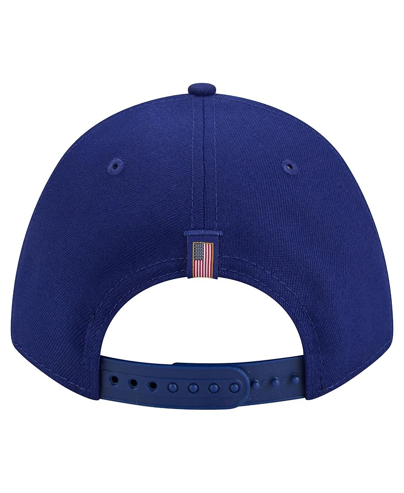 New Era Men's Royal Texas Rangers American Flag 9FORTY M-Crown A-Frame Adjustable Hat