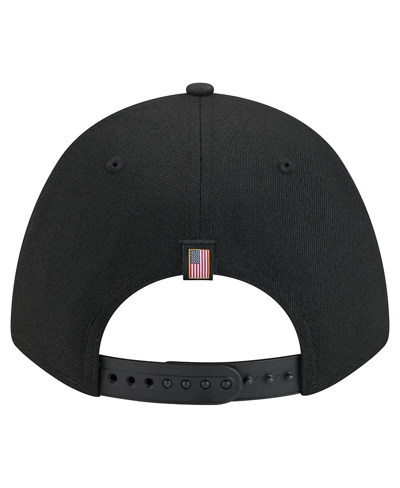New Era Men's Black Arizona Diamondbacks American Flag 9FORTY M-Crown A-Frame Adjustable Hat