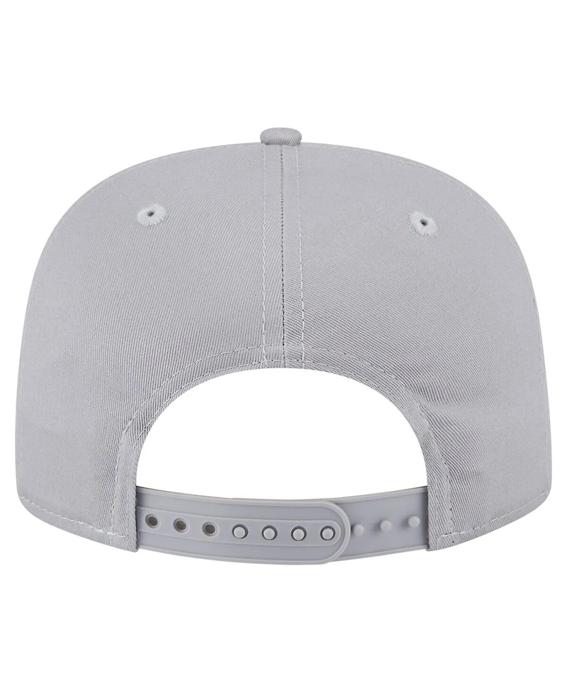 New Era Men's Gray Minnesota Timberwolves Throwback Property Of Golfer Snapback Hat