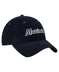 New Era Women's Navy Seattle Mariners Corduroy 9TWENTY Adjustable Hat
