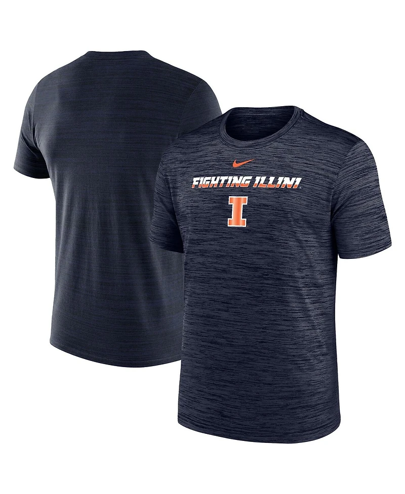 Nike Men's Navy Illinois Fighting Illini Velocity Performance T-Shirt