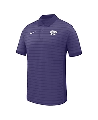 Nike Men's Purple Kansas State Wildcats 2025 Early Season Coaches Sideline Victory Stripe Performance Polo Shirt